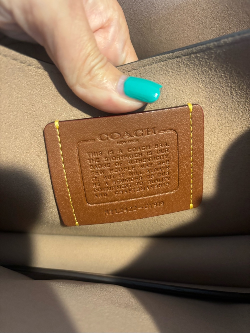 Coach Leather 26 blush pink 🌸tabby - Picture 7 of 9